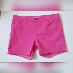 Women's Carve Designs Corduroy Shorts Dark Pink size 12